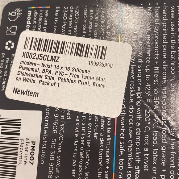 Modern twist silicone placemats - Picture 2 of 8